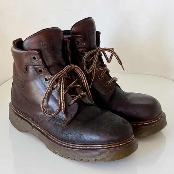 Dr Martens Vintage Brown Leather 8283 Men’s Hiking Boots Made In England - Picture 1 of 16